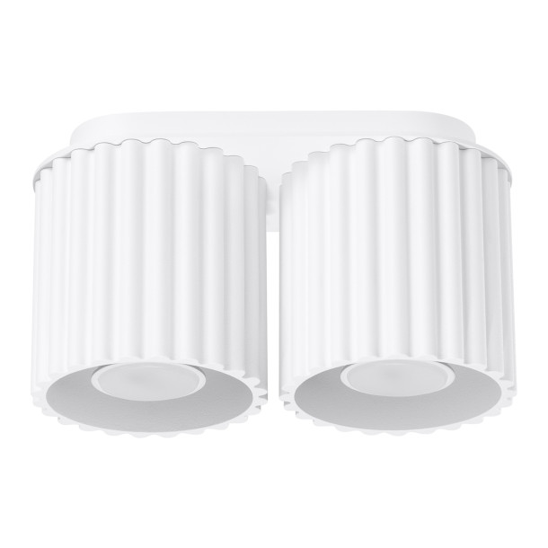 Plafonnier AURA 2 blanc GU10