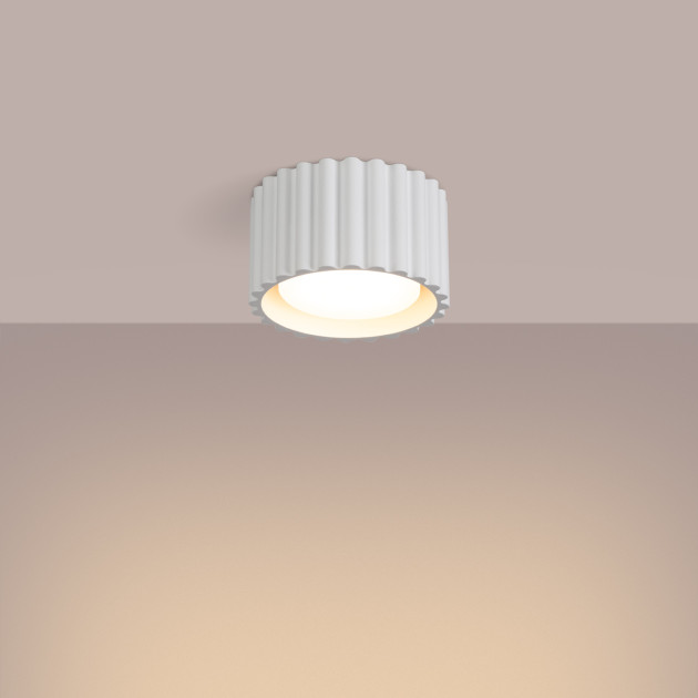 Plafonnier AURA 1 blanc Gx53