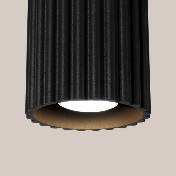 Plafonnier AURA 1 noir GU10