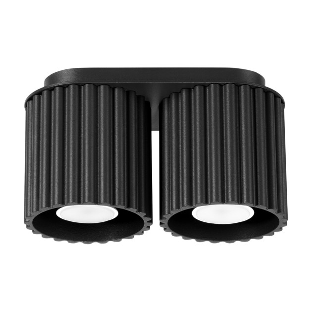 Plafonnier AURA 2 noir GU10