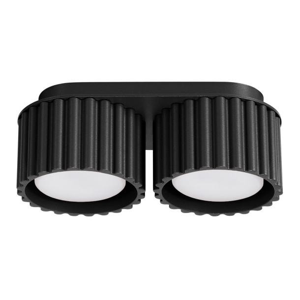 Plafonnier AURA 2 noir Gx53