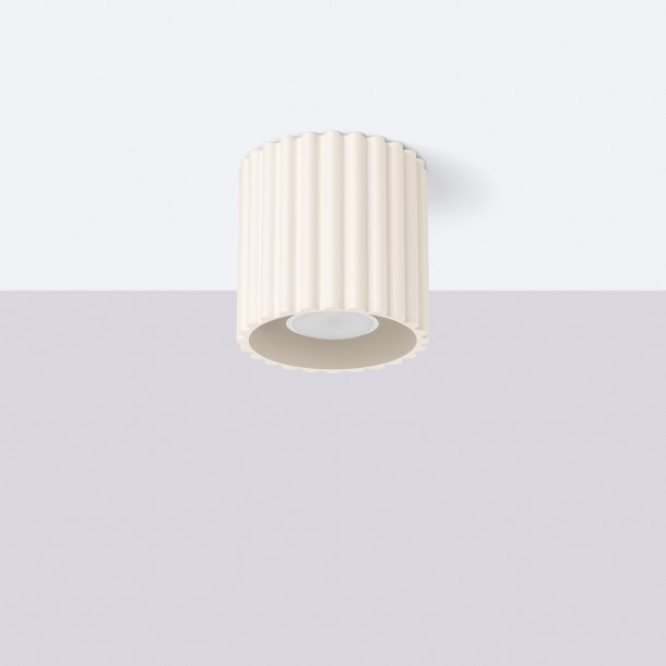 Plafonnier AURA 1 beige GU10