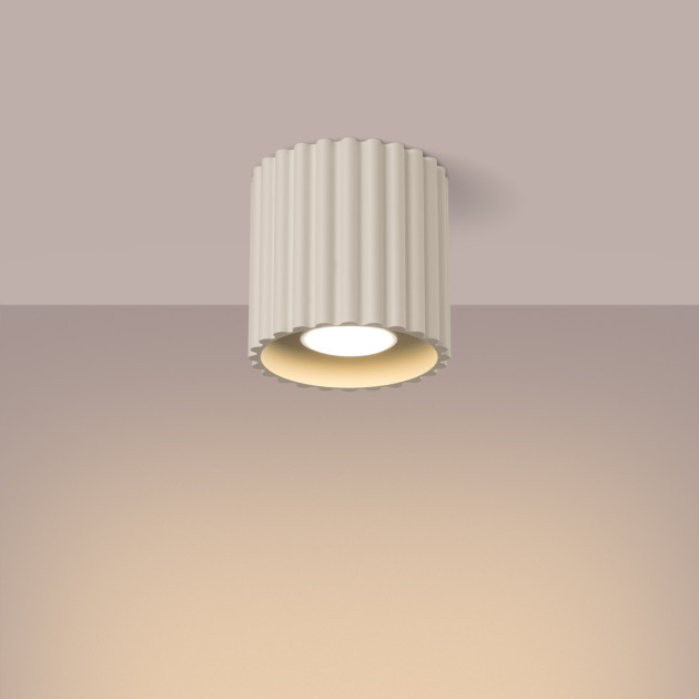 Plafonnier AURA 1 beige GU10