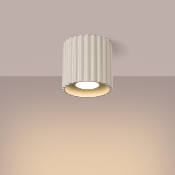 Plafonnier AURA 1 beige GU10
