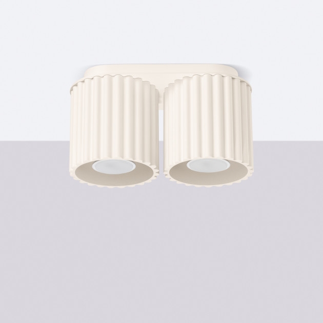 Plafonnier AURA 2 beige GU10