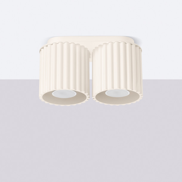 Plafonnier AURA 2 beige GU10