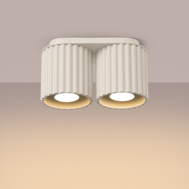 Plafonnier AURA 2 beige GU10