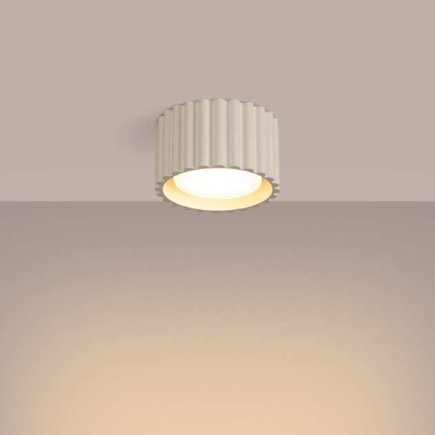 Plafonnier AURA 1 beige Gx53
