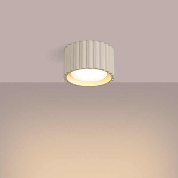 Plafonnier AURA 1 beige Gx53