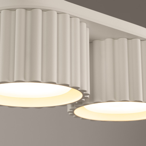 Plafonnier AURA 2 beige Gx53