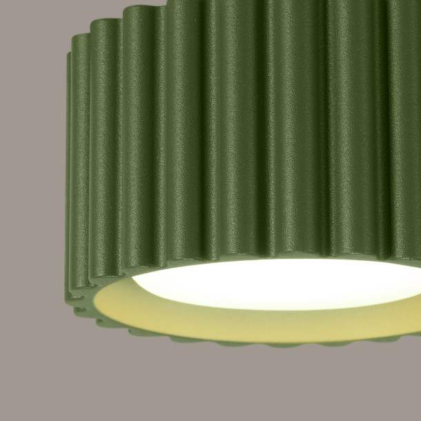 Plafonnier AURA 1 vert olive Gx53