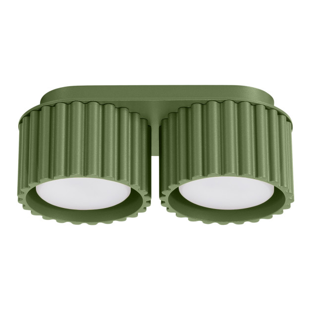 Plafonnier AURA 2 vert olive Gx53