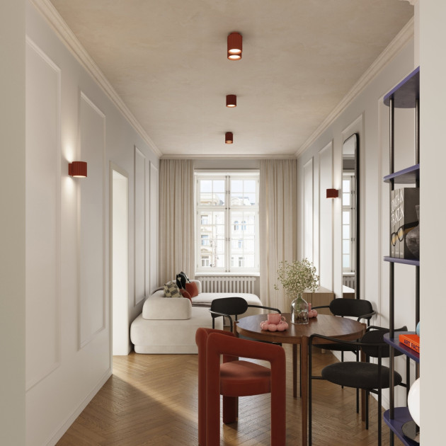 Applique AURA rouge ochra G9