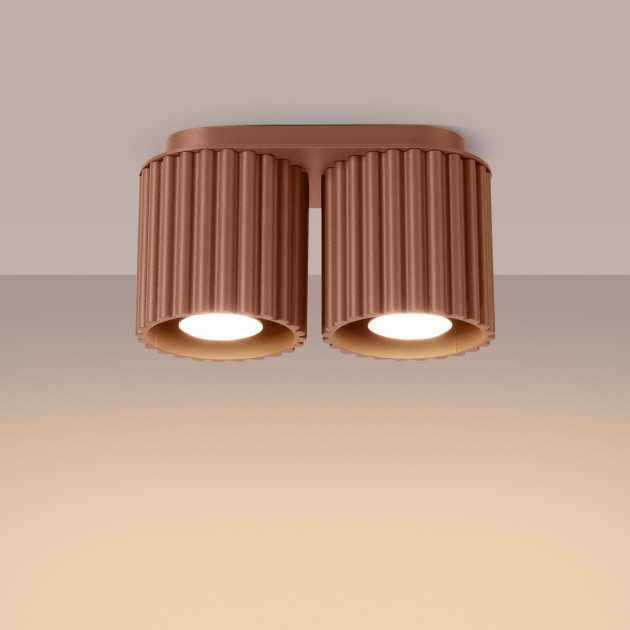 Plafonnier AURA 2 moka GU10