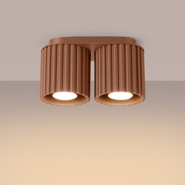 Plafonnier AURA 2 moka GU10
