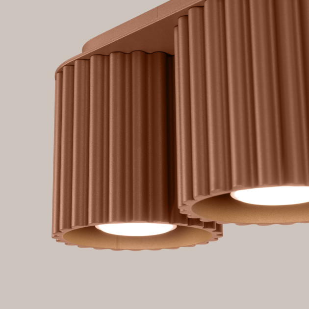 Plafonnier AURA 2 moka GU10