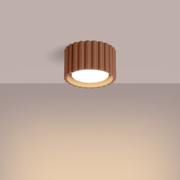 Plafonnier AURA 1 moka Gx53