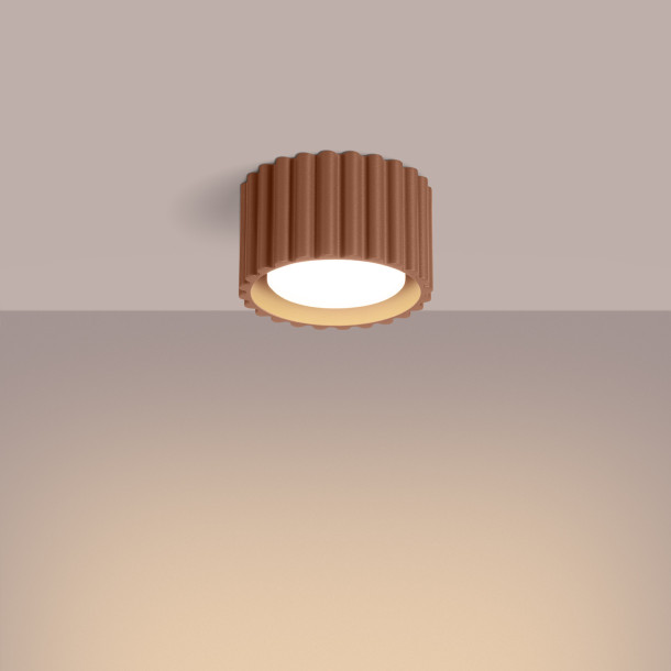 Plafonnier AURA 1 moka Gx53