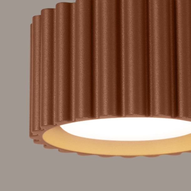Plafonnier AURA 1 moka Gx53