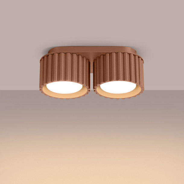 Plafonnier AURA 2 moka Gx53