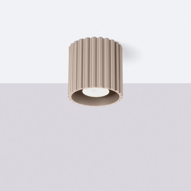 Plafonnier AURA 1 taupe GU10