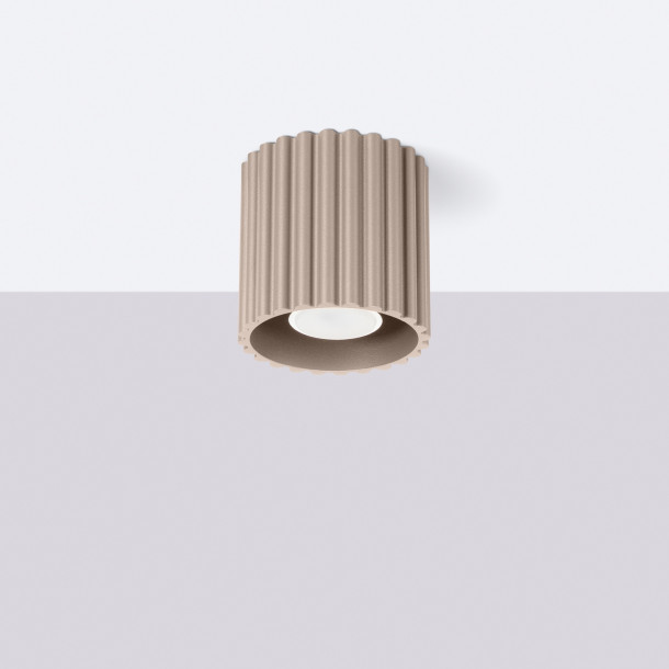 Plafonnier AURA 1 taupe GU10