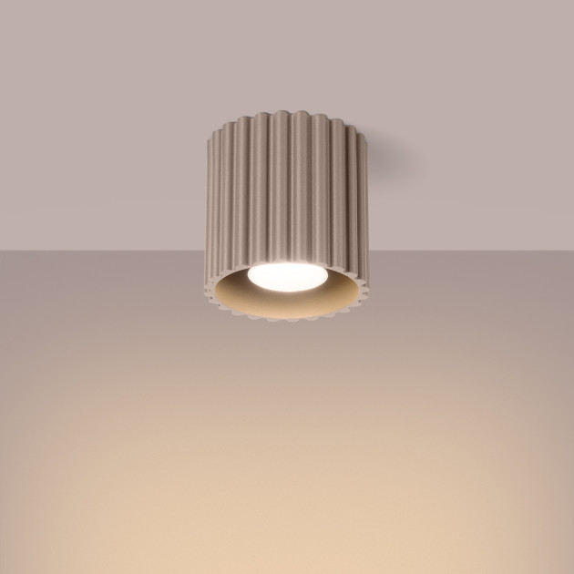 Plafonnier AURA 1 taupe GU10