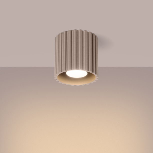 Plafonnier AURA 1 taupe GU10