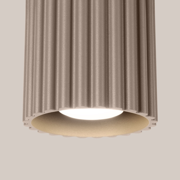 Plafonnier AURA 1 taupe GU10