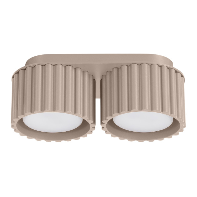 Plafonnier AURA 2 taupe Gx53