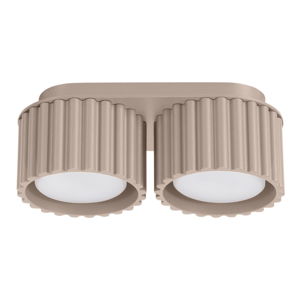 Plafonnier AURA 2 taupe Gx53