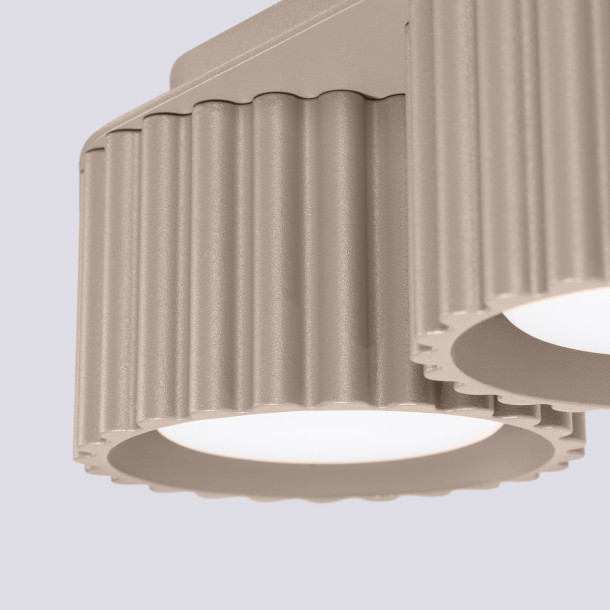 Plafonnier AURA 2 taupe Gx53