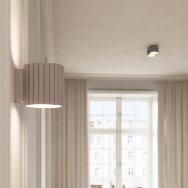 Plafonnier AURA 2 taupe Gx53