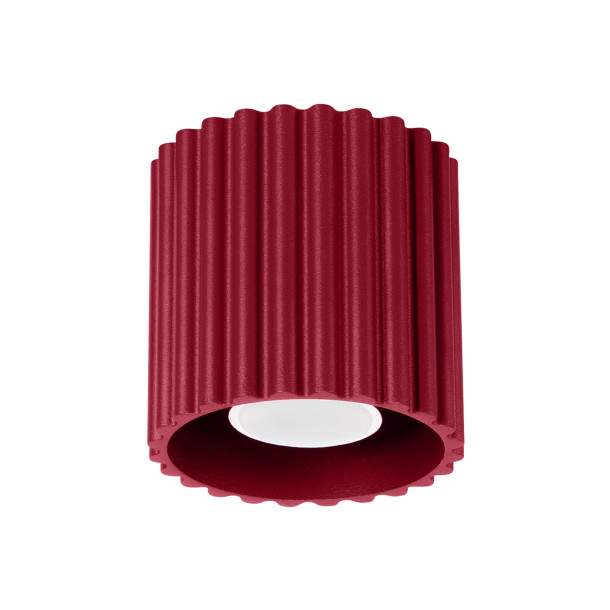 Plafonnier AURA 1 bordeaux GU10
