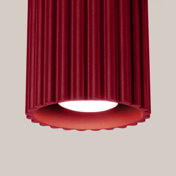 Plafonnier AURA 1 bordeaux GU10