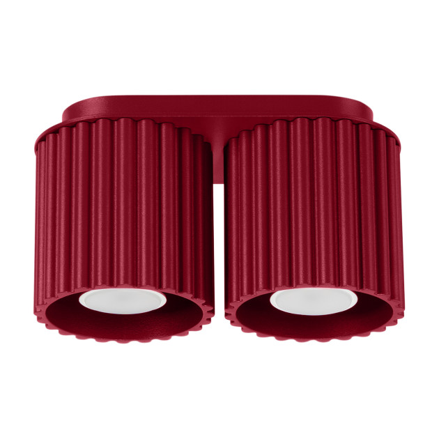 Plafonnier AURA 2 bordeaux GU10