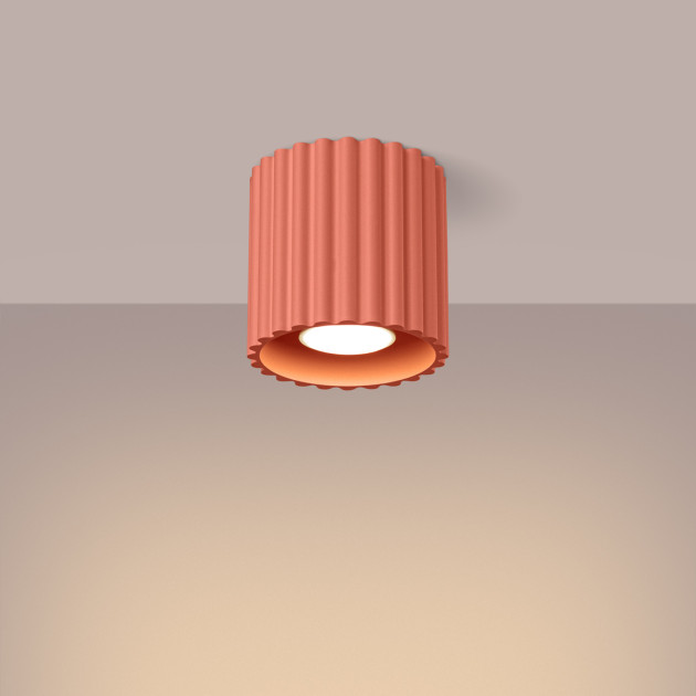 Plafonnier AURA 1 peach GU10