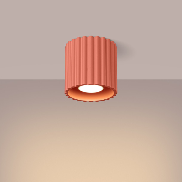Plafonnier AURA 1 peach GU10