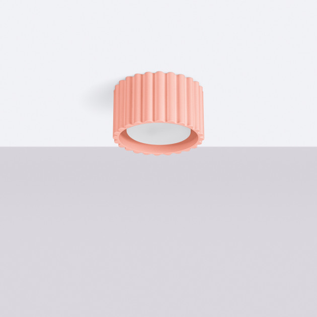 Plafonnier AURA 1 peach Gx53