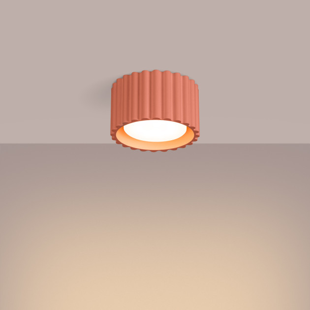 Plafonnier AURA 1 peach Gx53