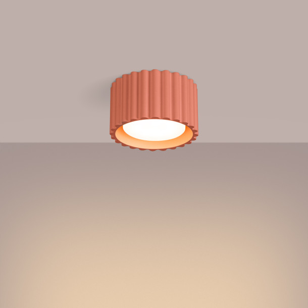 Plafonnier AURA 1 peach Gx53
