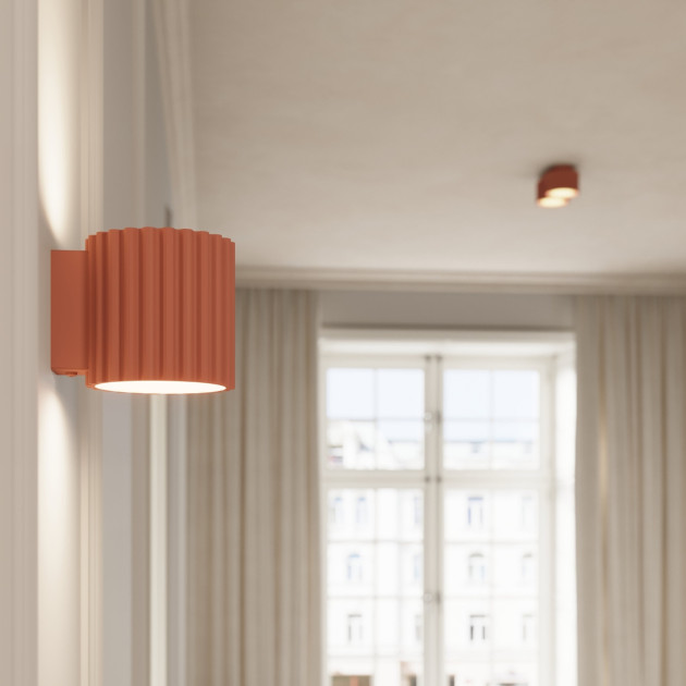Plafonnier AURA 1 peach Gx53