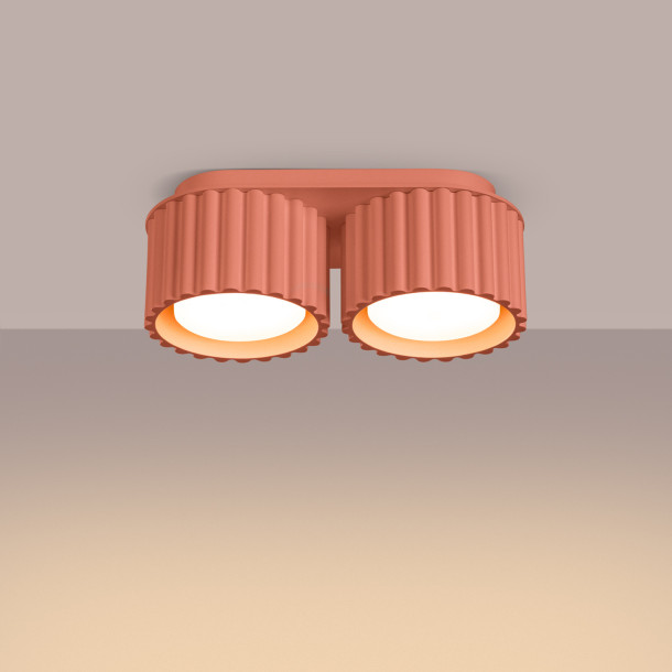 Plafonnier AURA 2 peach Gx53