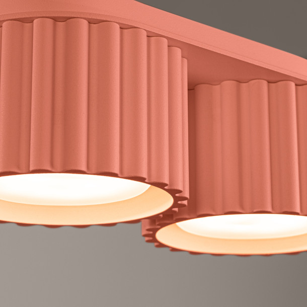 Plafonnier AURA 2 peach Gx53