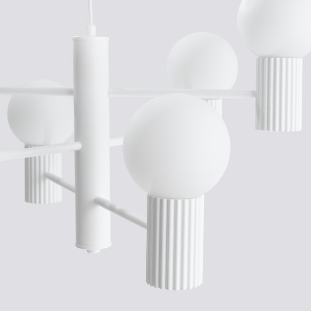 Lustre HALO 6 blanc