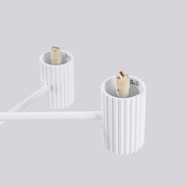 Lustre HALO 6 blanc