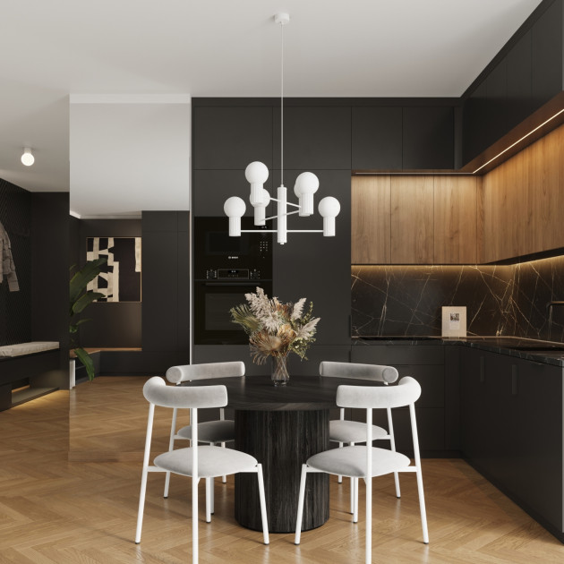 Lustre HALO 6 blanc