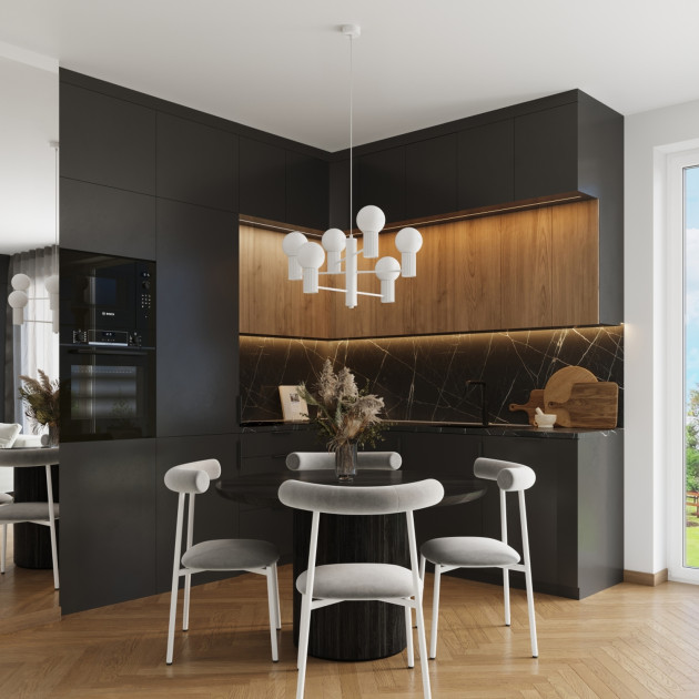 Lustre HALO 6 blanc