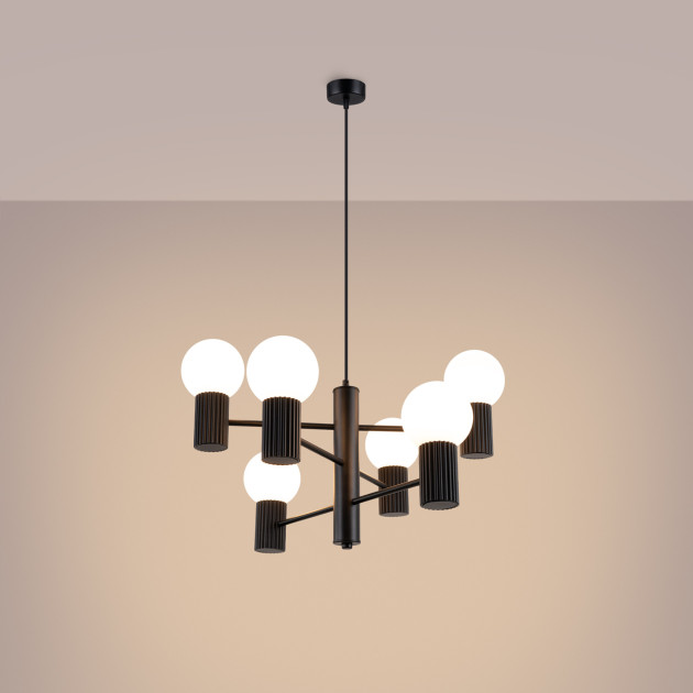 Lustre HALO 6 noir