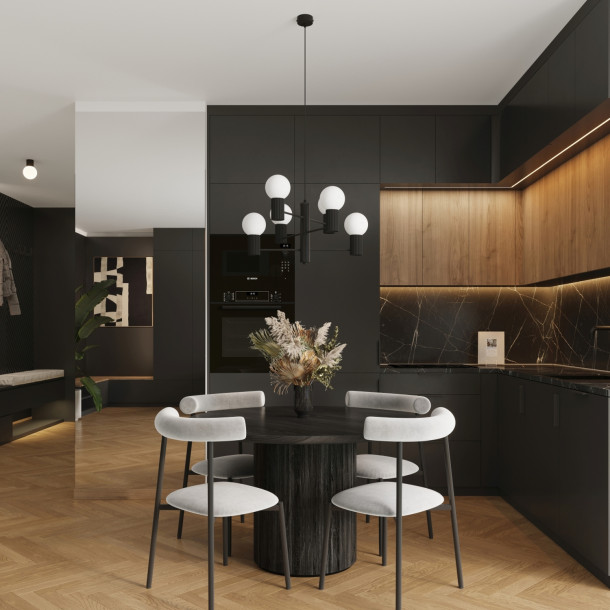 Lustre HALO 6 noir